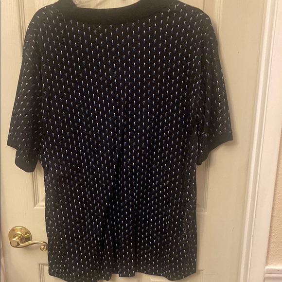 Banana Republic Black Jersey Polka Dot Shirt - Picture 3 of 6